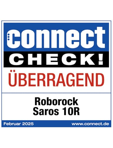 roborock Saros 10R Saugroboter mit Wischfunktion, 7,98cm Slim Design, StarSight 2.0 Navigation, Zero-Tangle System, Teppich & Hartböden