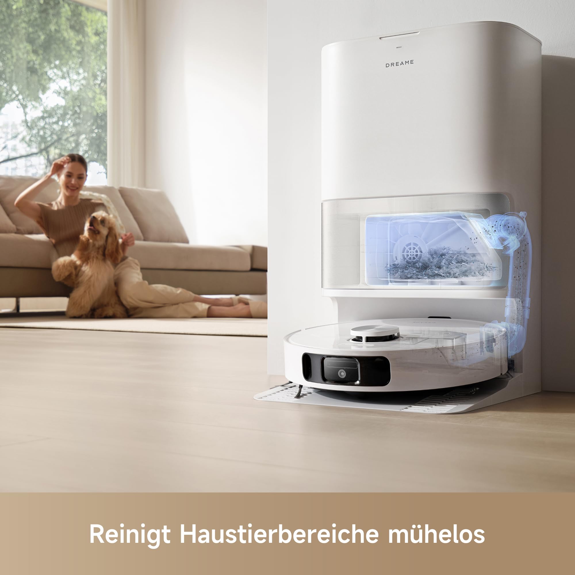 dreame L10s Ultra Gen 2 Saugroboter mit Wischfunktion, 10.000Pa, MopExtend RoboSwing, Haustiermodus, Vielseitige Teppichreinigung, Station