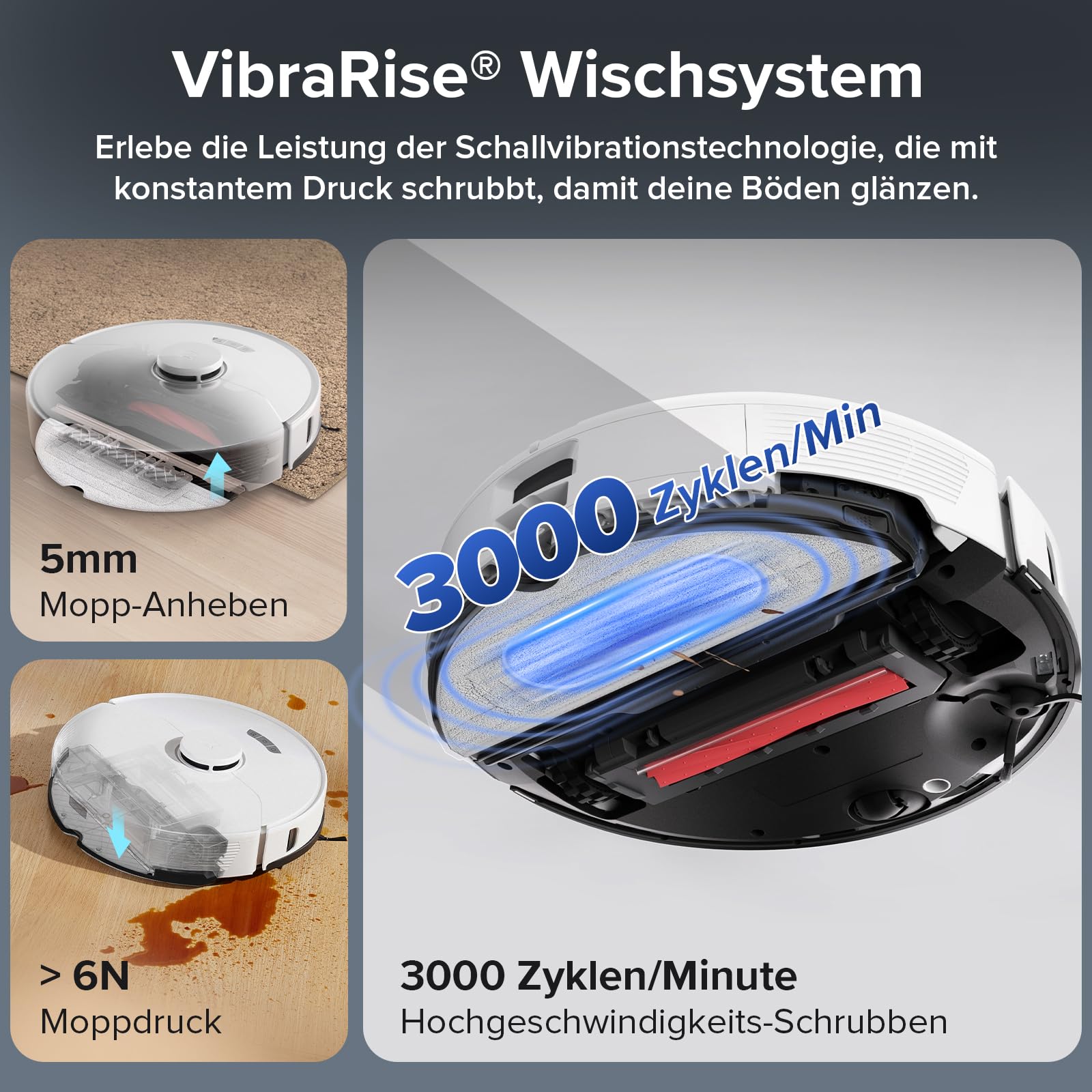 roborock S7 Max Ultra Saugroboter mit 5500Pa, Selbstentleerung, Selbstwaschen, Hindernisvermeidung, App & Sprachsteuerung, Multi-Station