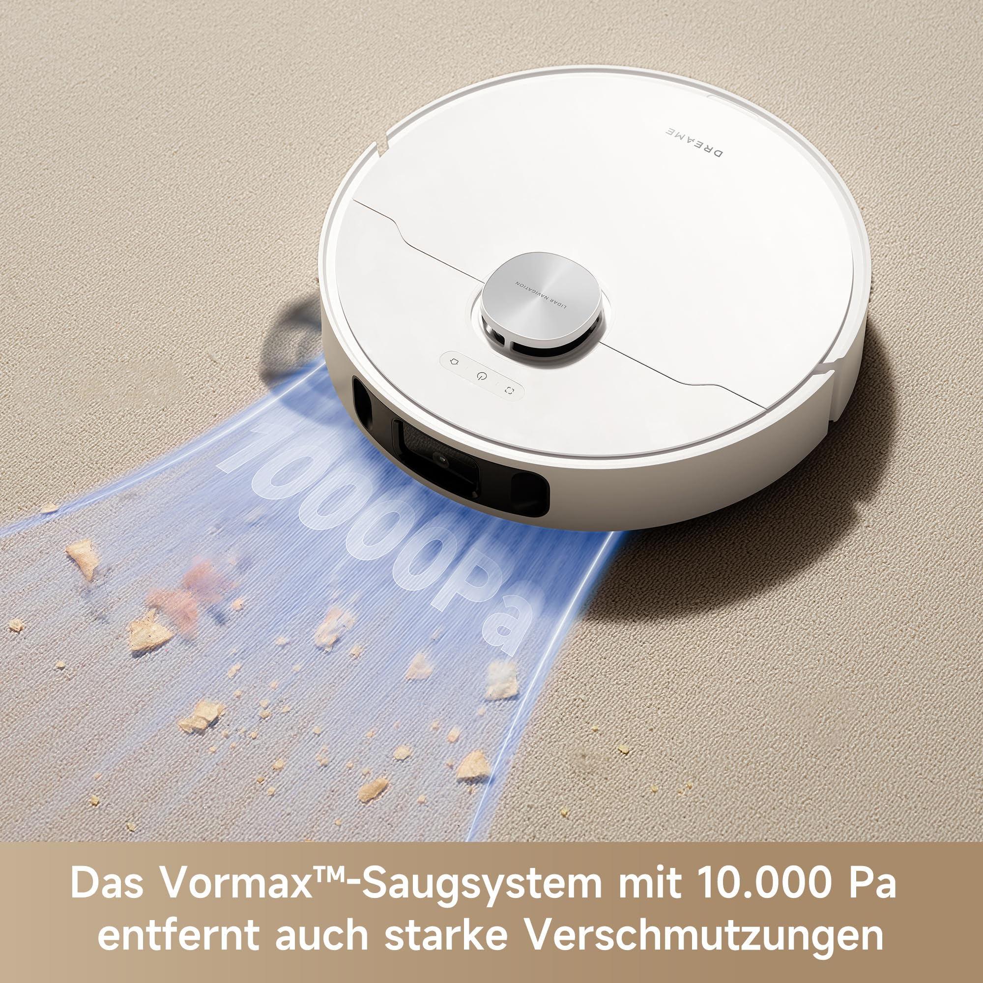 dreame L10s Ultra Gen 2 Saugroboter mit Wischfunktion, 10.000Pa, MopExtend RoboSwing, Haustiermodus, Vielseitige Teppichreinigung, Station